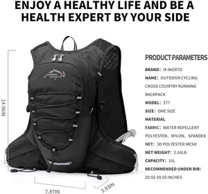 INOXTO Running Hydration Vest for Men Women Marathon Race Hiking Backpack - OUTDOOR INOXTO