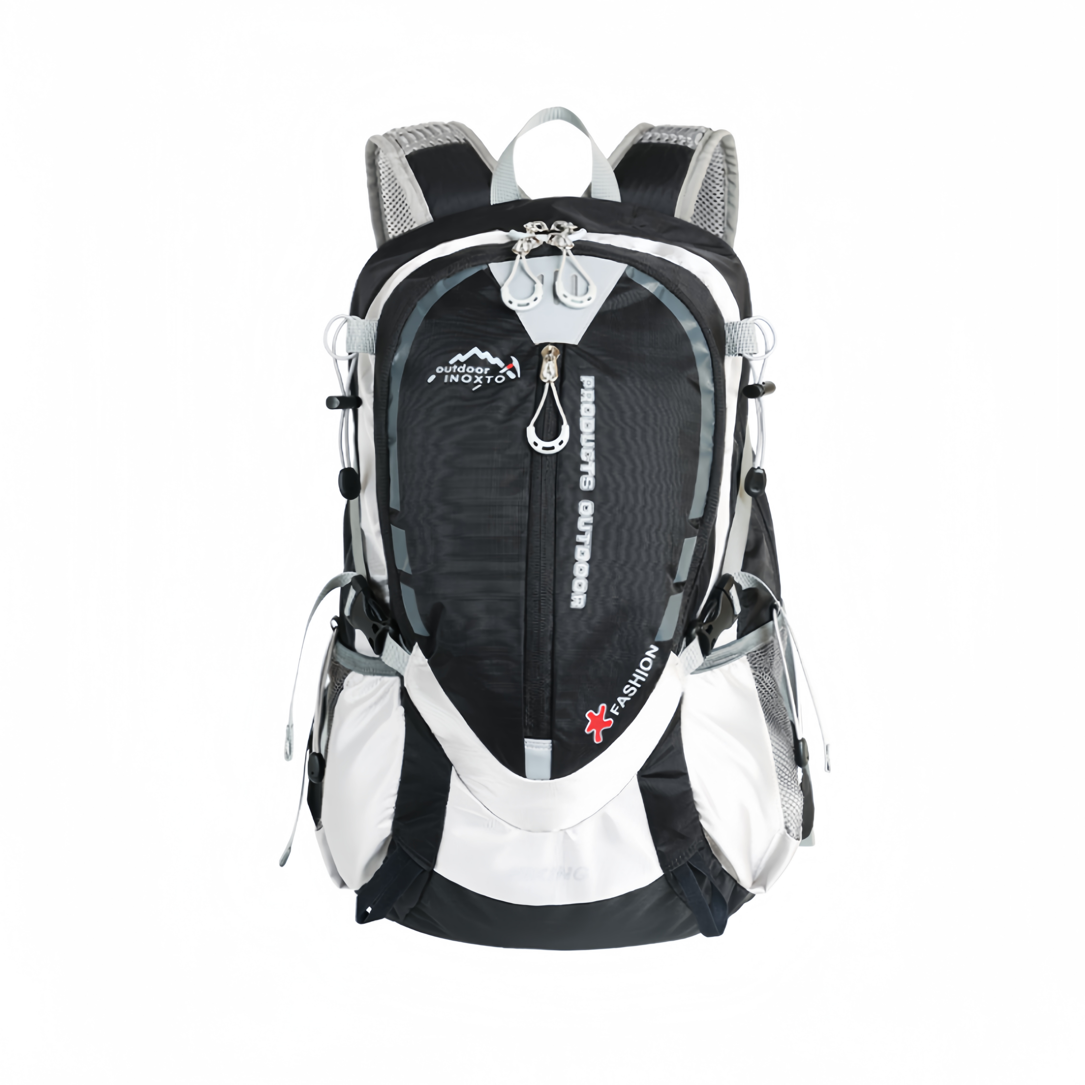 INOXTO 18L Upgraded Daypack with 2L Hydration Bladder & Back Support Panel Black