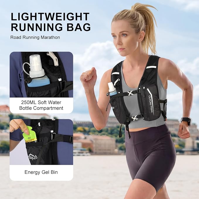 250 ml soft flask pocket and energy gel pocket