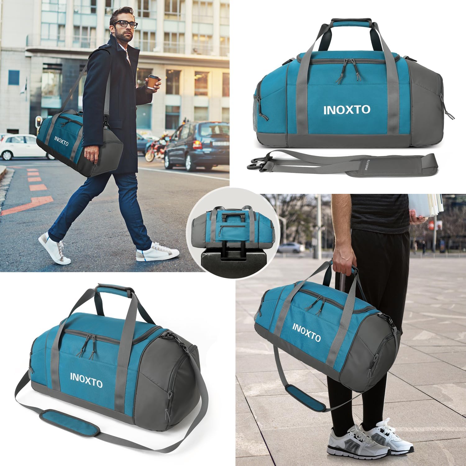 INOXTO 55L Sports Gym Bag Travel Duffel Bag – OUTDOOR INOXTO