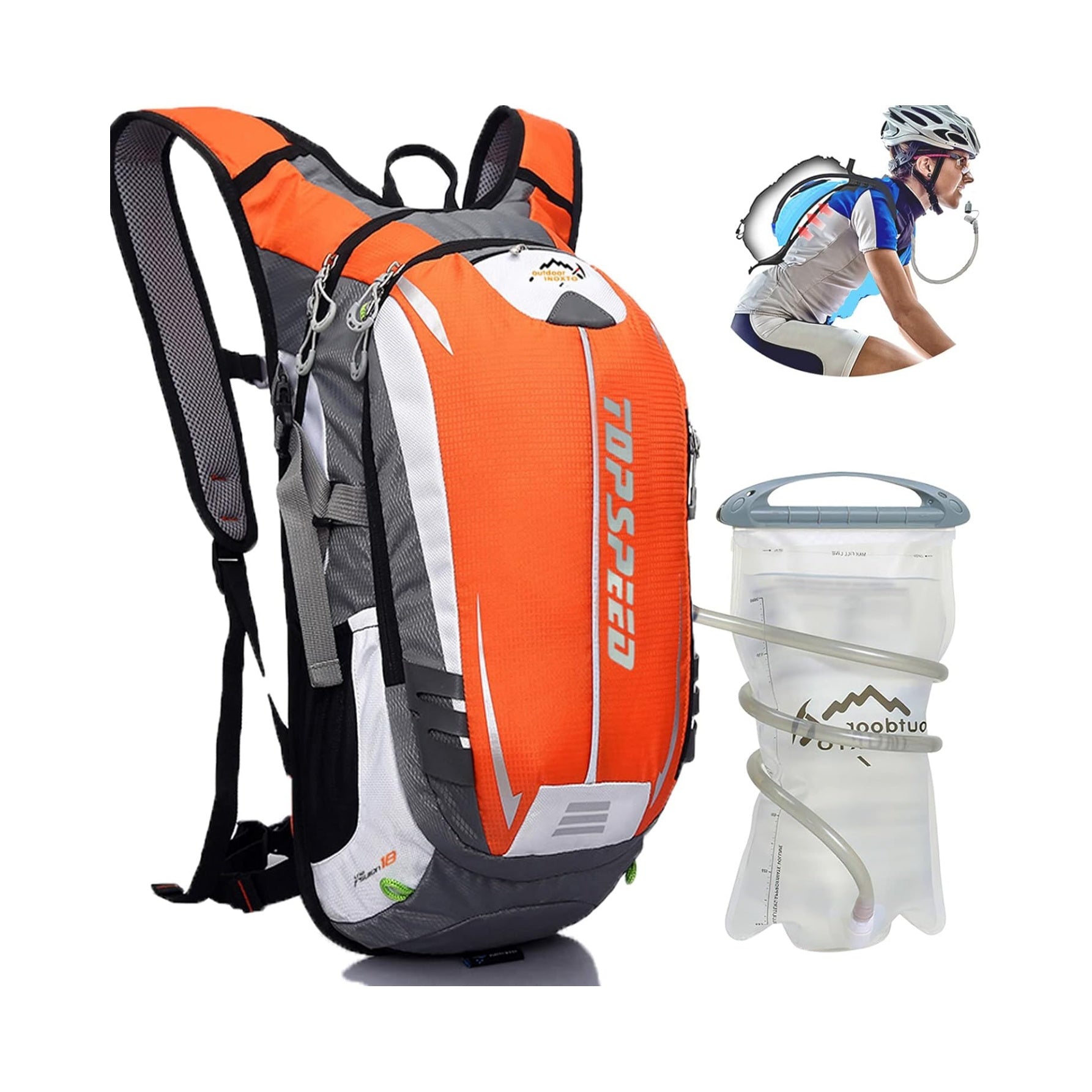 INOXTO Hydration  Backpack for Outdoor Trail Marathon Race Cycling Camping - OUTDOOR INOXTO