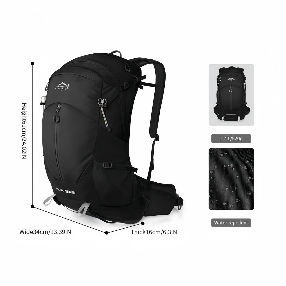 Stormy 26 dimensions and original 520 gram weight specification