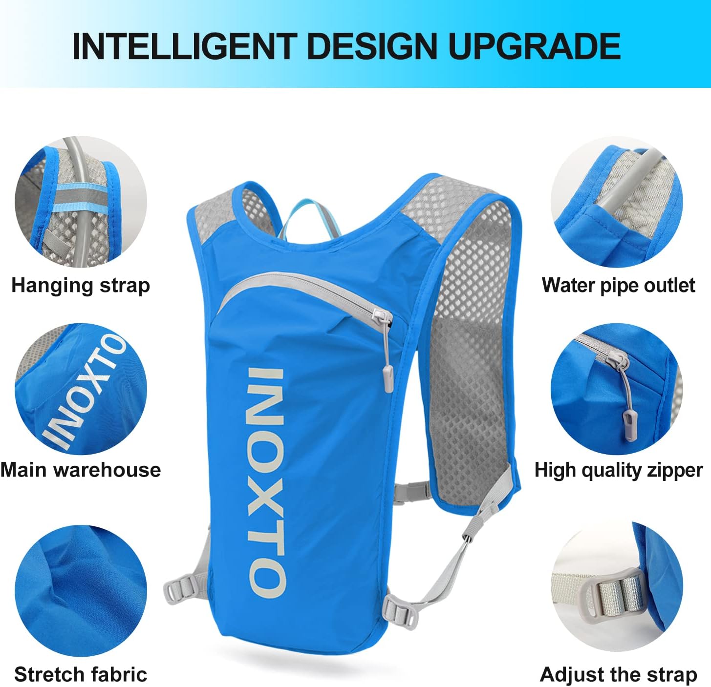 INOXTO Running Hydration Vest Backpack - OUTDOOR INOXTO