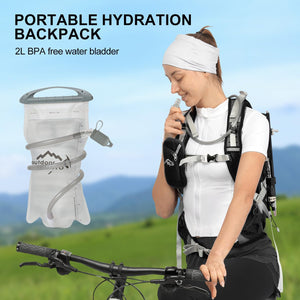 INOXTO 20L Hydration Pack , Hiking Internal Frame Backpacks with 2L Hydration Water Bladder and Rain Cover, for Cycling,Camping, Hunting for Men, Women - OUTDOOR INOXTO