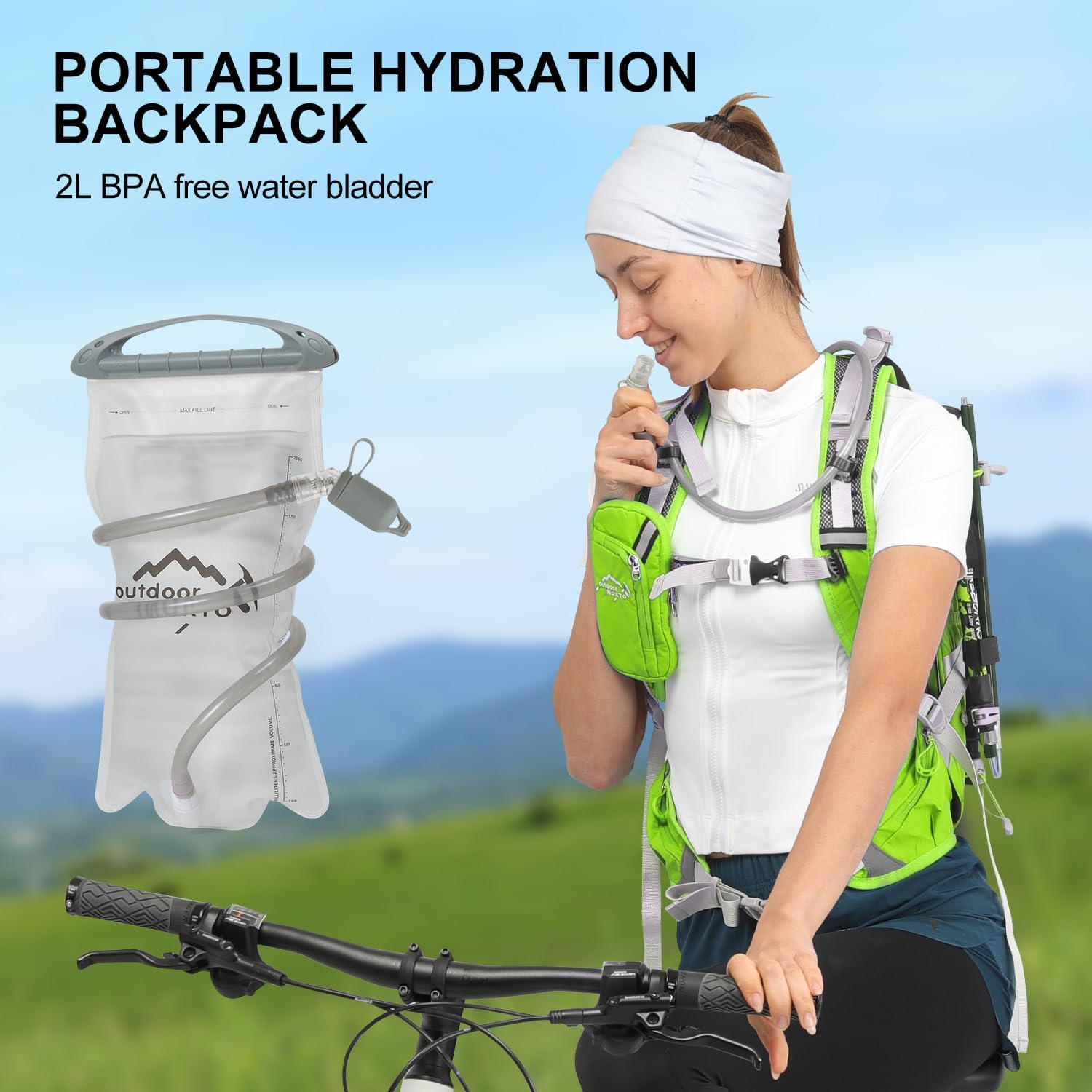 INOXTO 20 Hydration Pack Green INOXTO 20 Hydration Pack Green