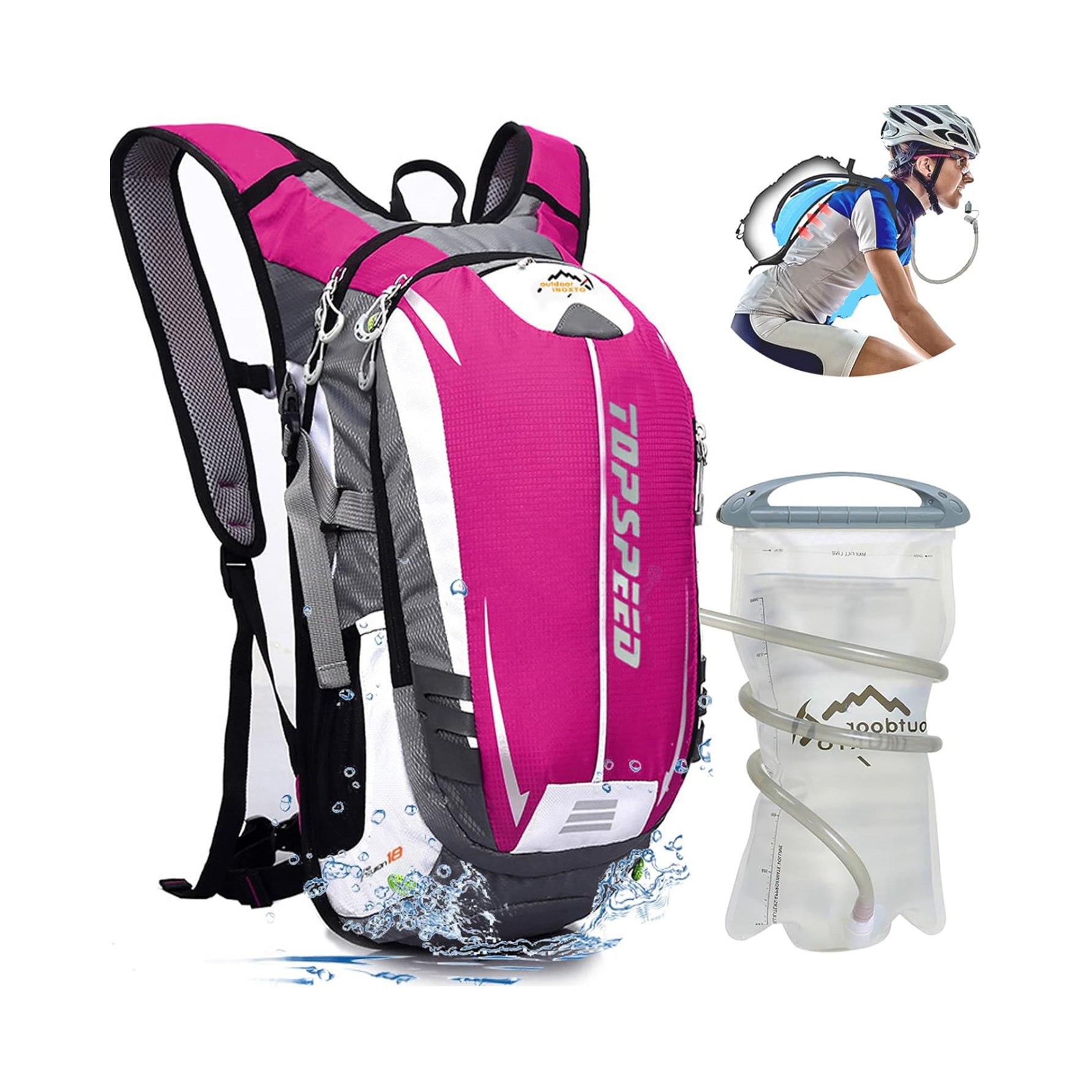 INOXTO Hydration  Backpack for Outdoor Trail Marathon Race Cycling Camping - OUTDOOR INOXTO