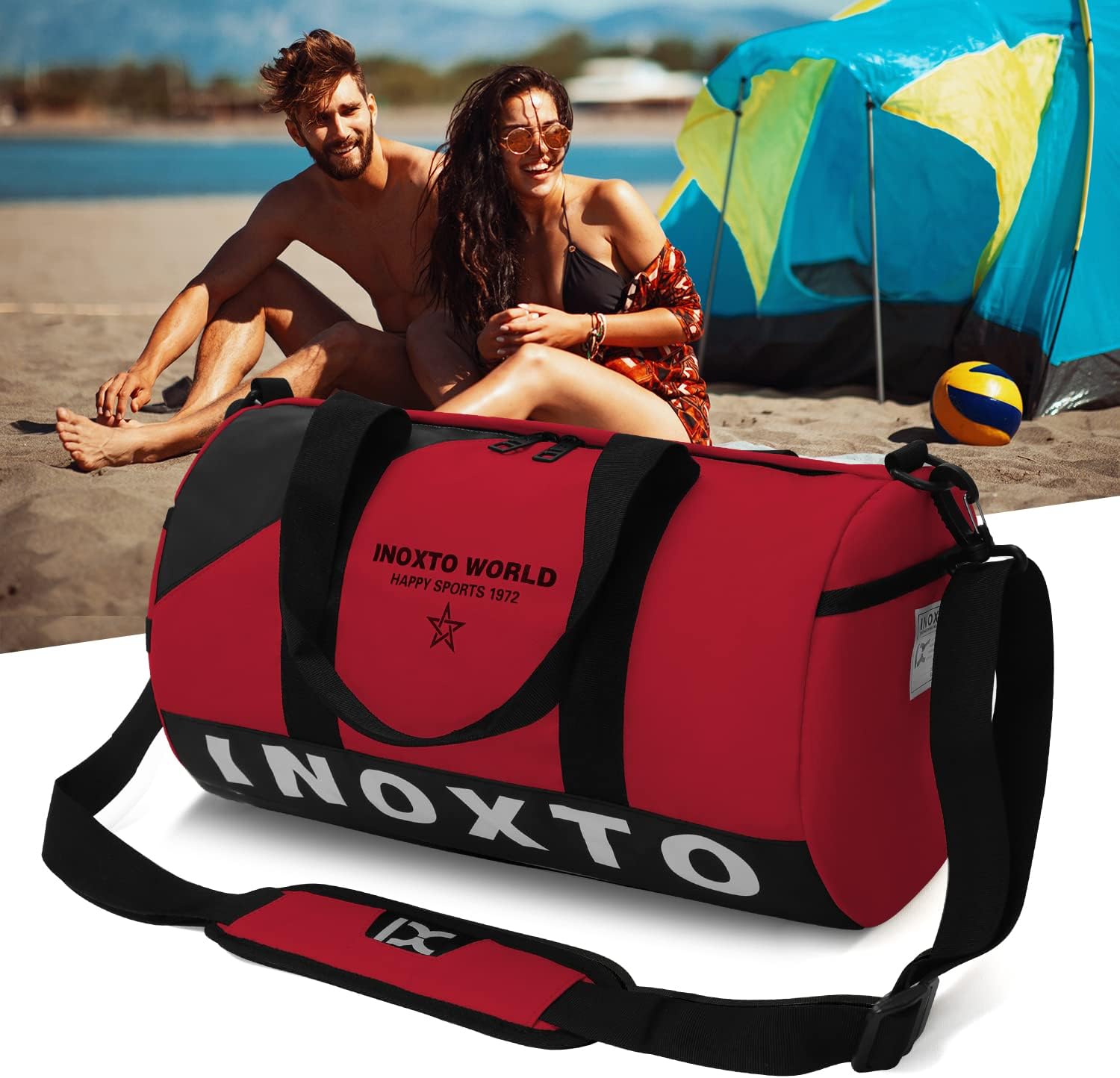 INOXTO Gym Bag, Small Sport Duffel bag - OUTDOOR INOXTO