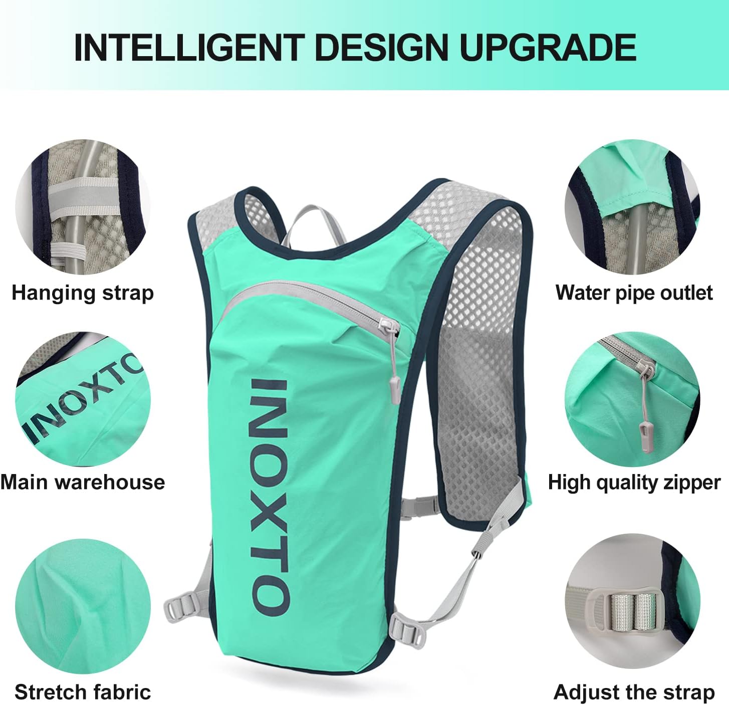 INOXTO Running Hydration Vest Backpack - OUTDOOR INOXTO