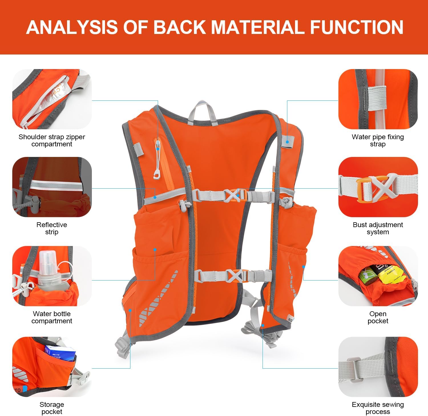 INOXTORunning Hydration Vest Backpack Set - Main Image