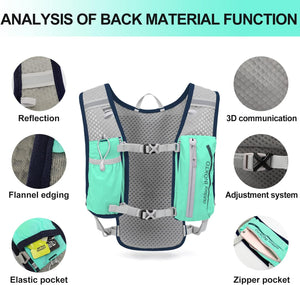 INOXTO Running Hydration Vest Backpack - OUTDOOR INOXTO