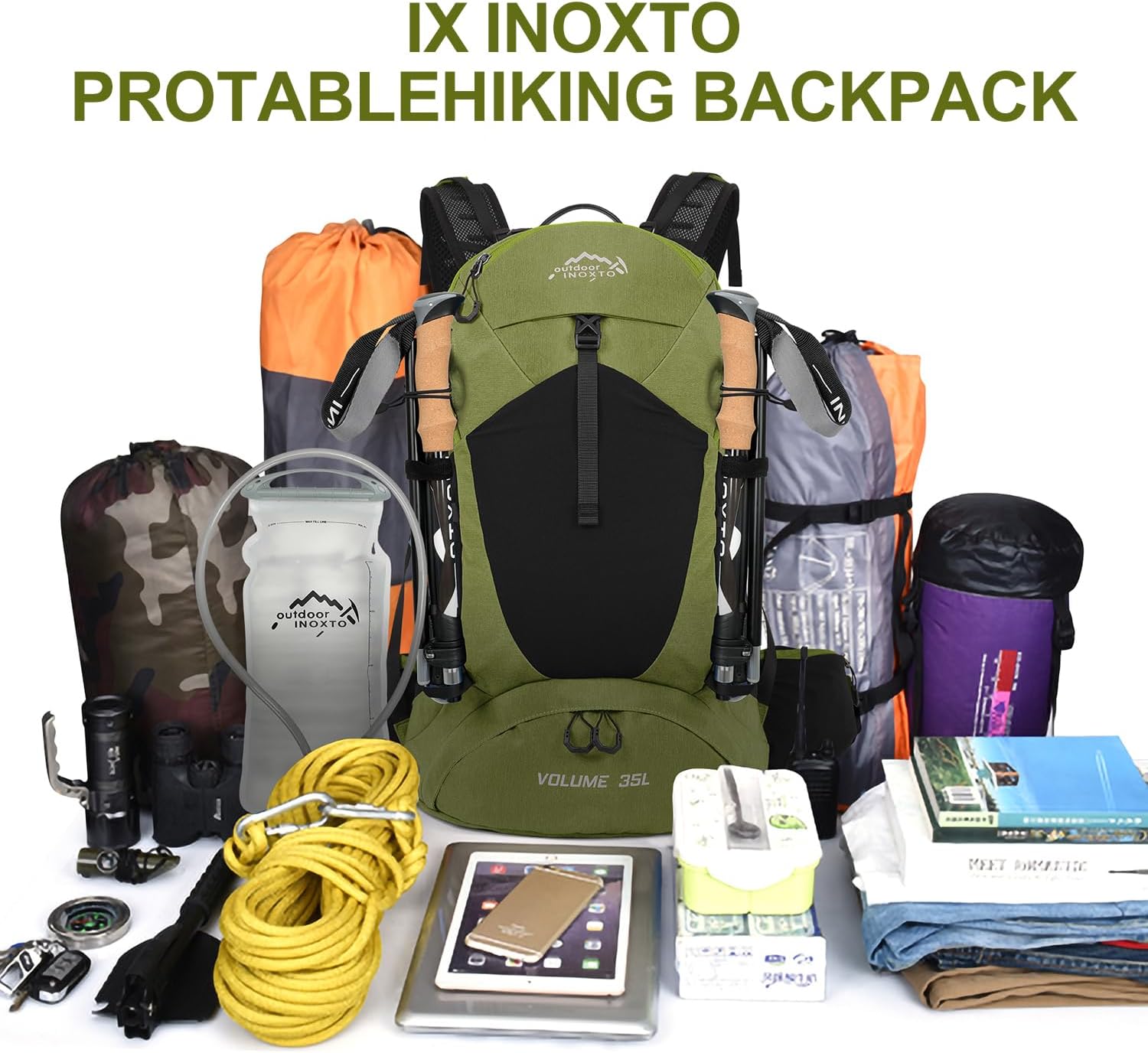 INOXTO 35L Mountaineering Backpack - OUTDOOR INOXTO