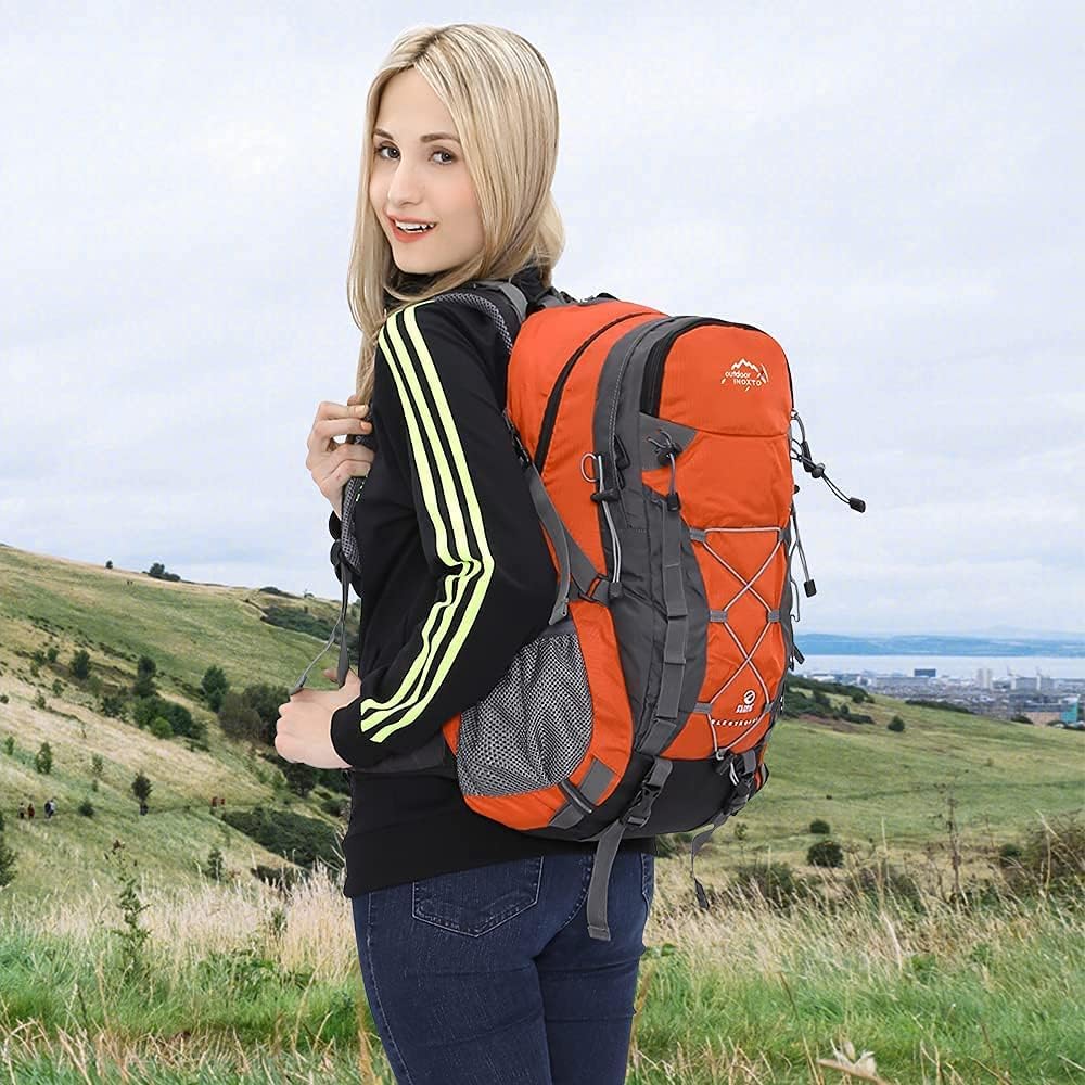 INOXTO Lightweight Hiking Backpack, 35L/40L Hiking Daypack for Men and Women - OUTDOOR INOXTO