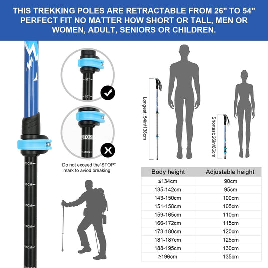 Find A Wholesale outdoor telescopic trekking poles For Your Hiking