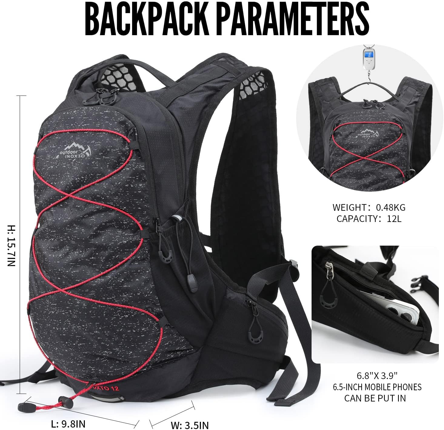INOXTO 12 Hydration Cycling Backpack Set INOXTO 12 Hydration Cycling Backpack Set