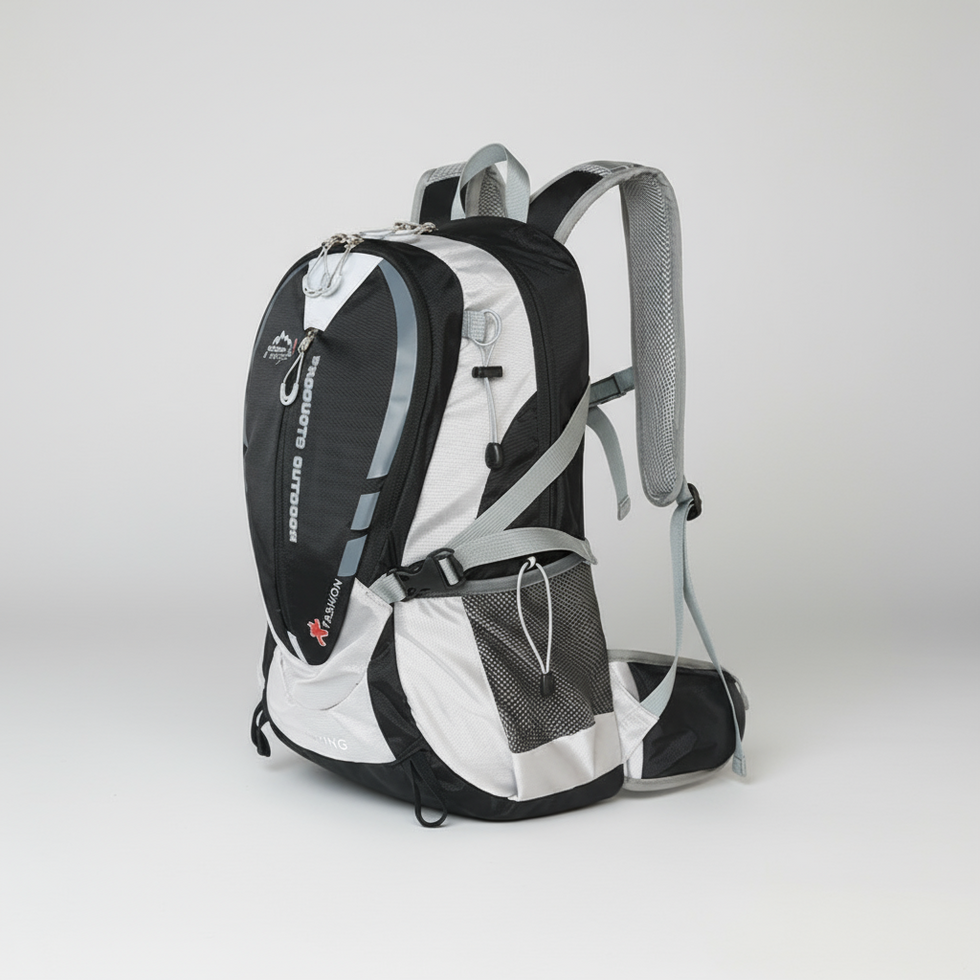 Side compression and elastic bottle pockets