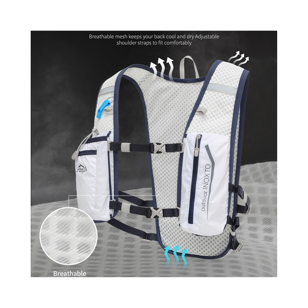 Breathable mesh back panel