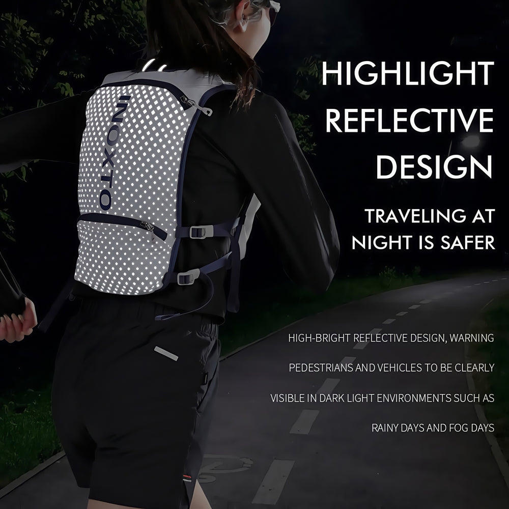 Reflective detailing on the running vest