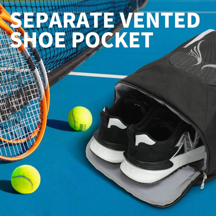 Separate ventilated lower shoe compartment