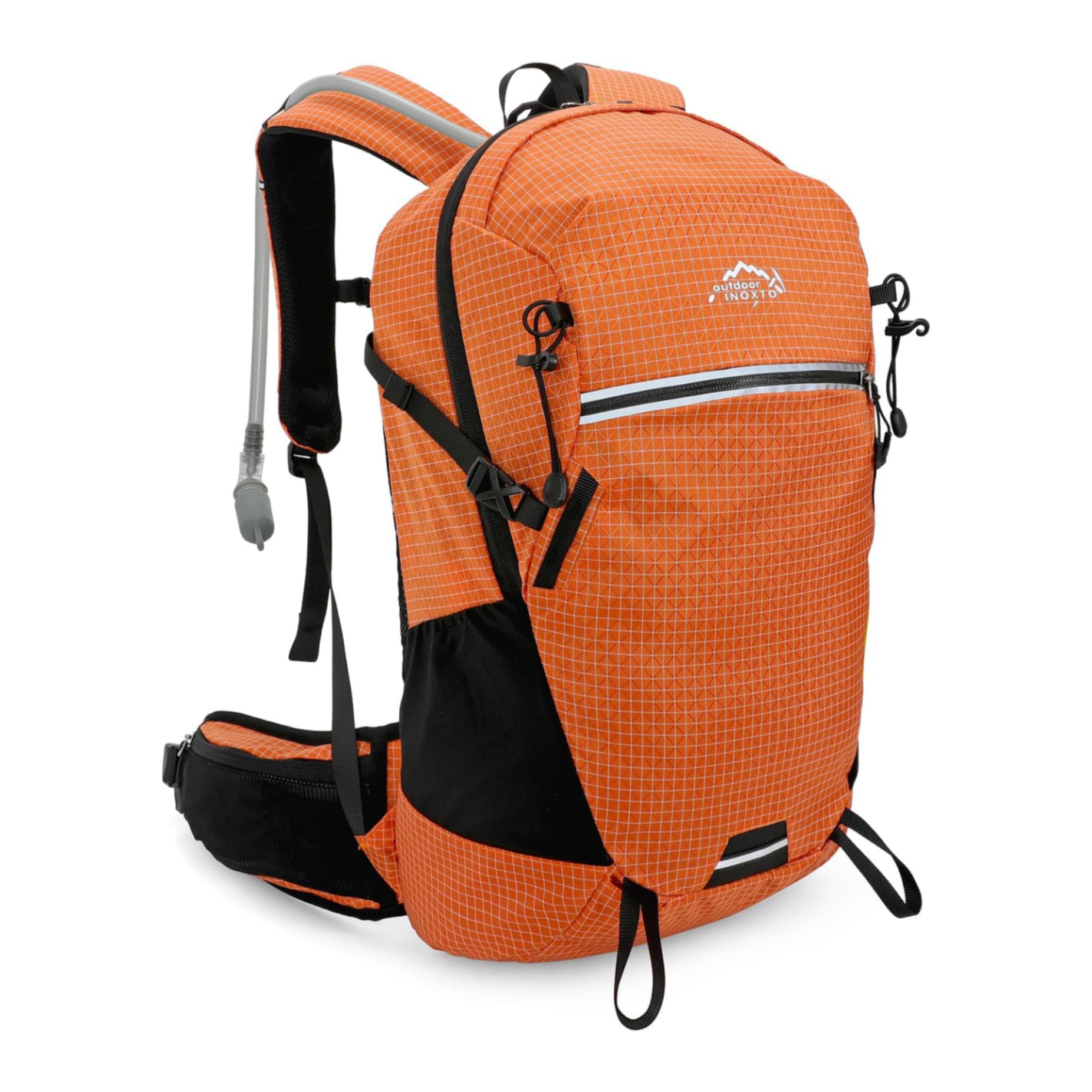25l backpacks for hiking rated INOXTO 25L Hydration Backpack Hiking Backpack with 3L Water Bladder and Rain Cover Orange
