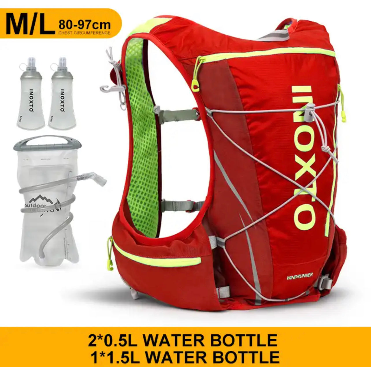 INOXTO  M-L 12 Hydration Vest - OUTDOOR INOXTO