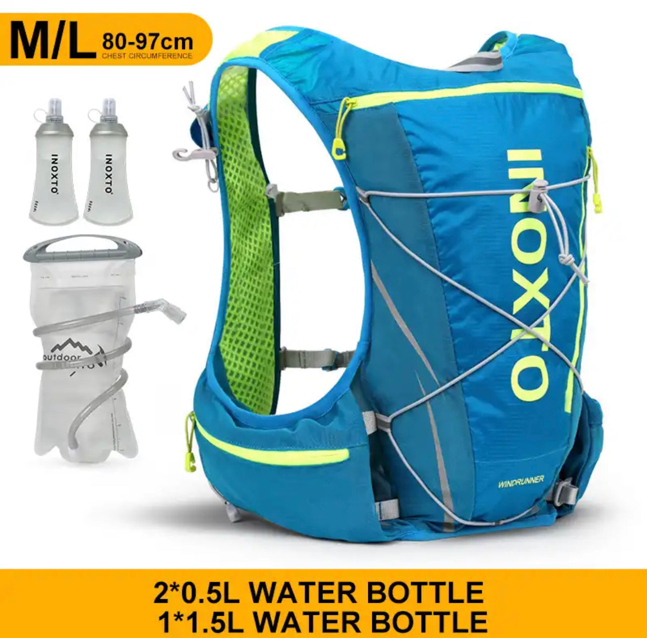 INOXTO  M-L 12 Hydration Vest - OUTDOOR INOXTO