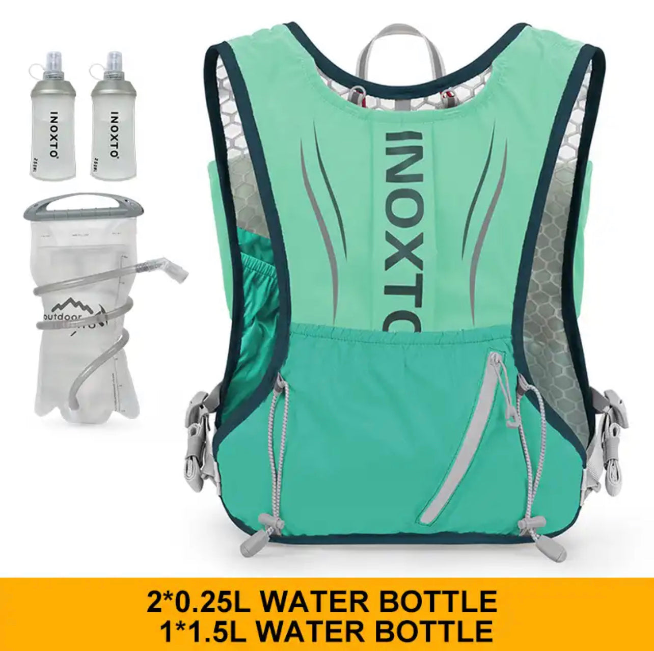 INOXTO  Running Hydration Vest for Men Women - OUTDOOR INOXTO