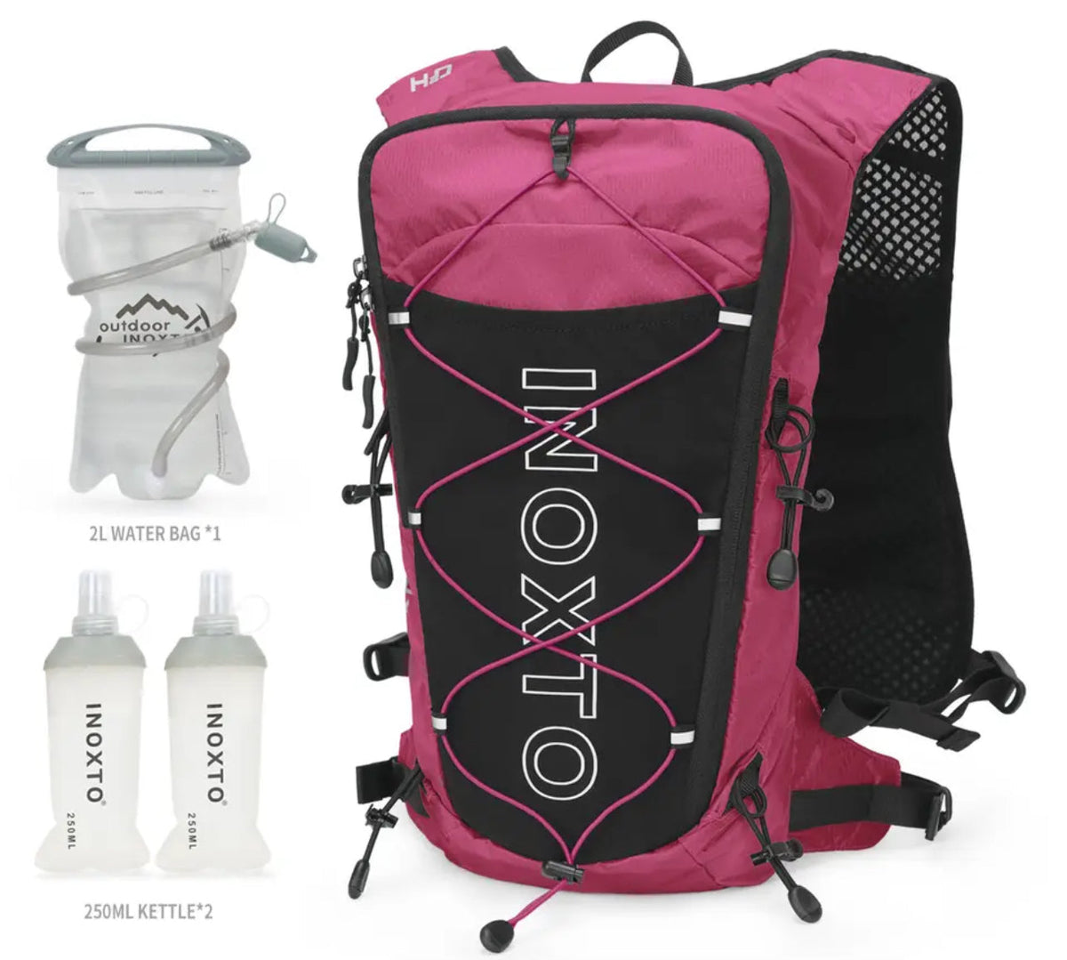 Sac d'hydratation vélo et randonnée 3L noir, équipement outdoor TPU Sac d'hydratation vélo et randonnée 3L noir, équipement outdoor TPU