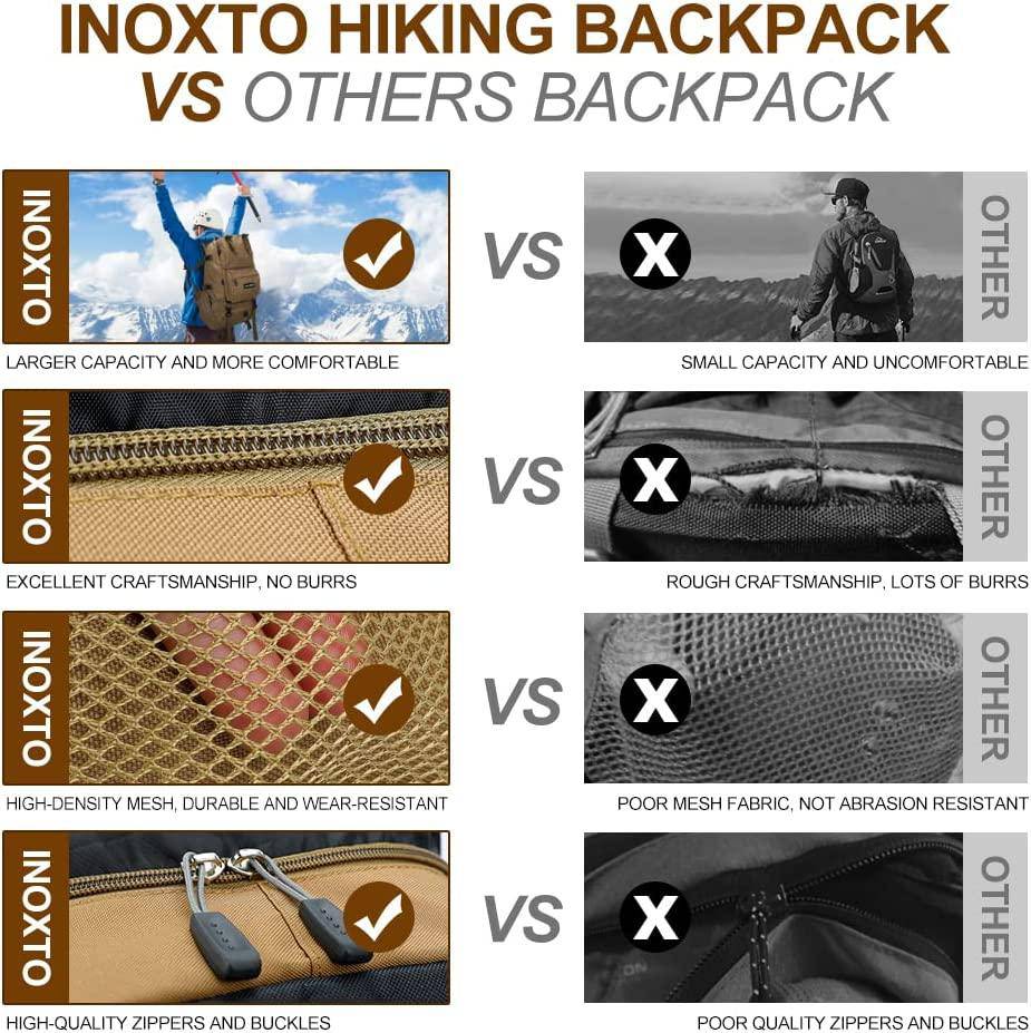 INOXTO 40L Hiking Backpack Camping Backpack - OUTDOOR INOXTO