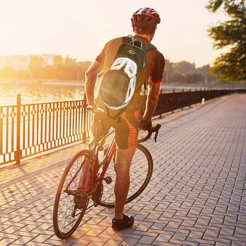 Bike water outlet backpack