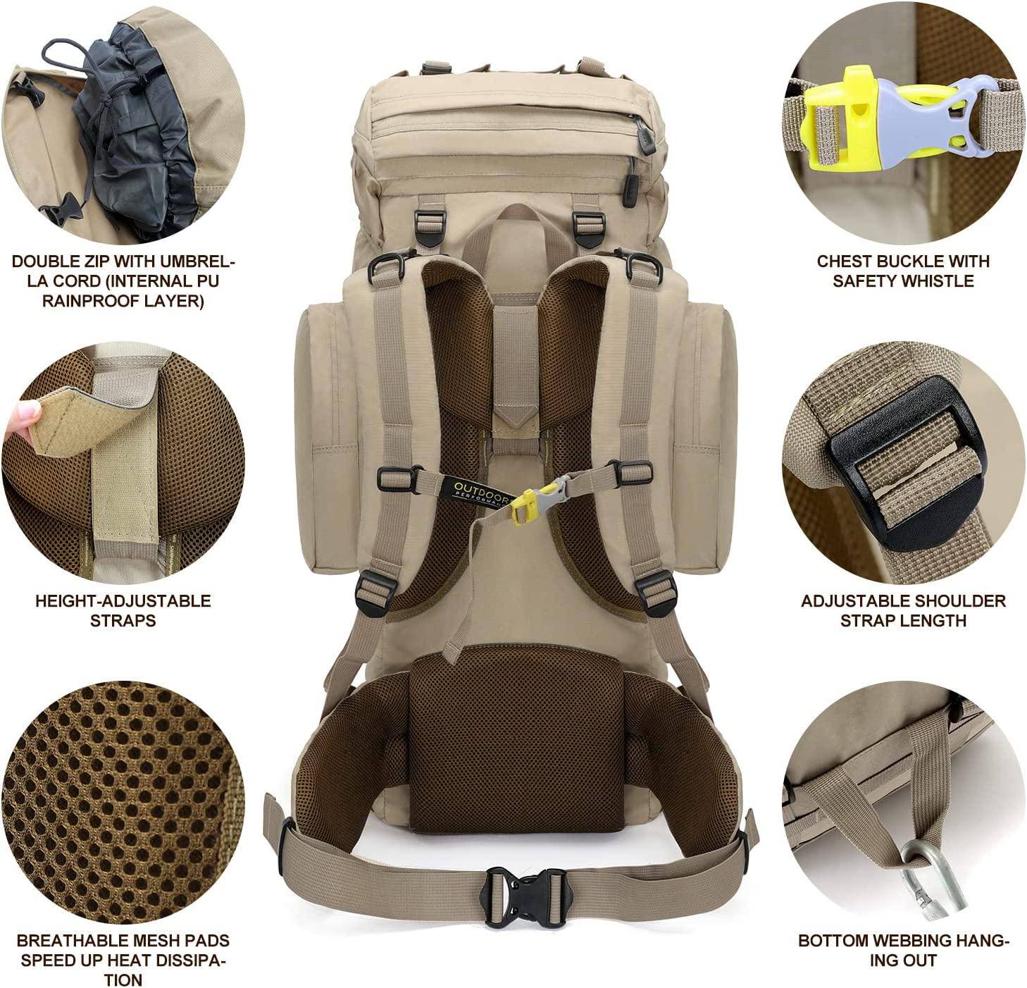 IX INOXTO 65/85L Lightweight Internal Frame Hiking Backpack for Men Women,Waterproof Camping Backpack with Rain Cover, High-Performance Outdoor Sport IX INOXTO 65/85L Lightweight Internal Frame Hiking Backpack for Men Women,Waterproof Camping Backpack with Rain Cover, High-Performance Outdoor Sport