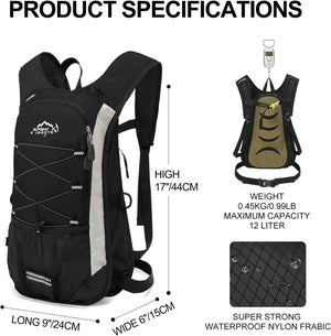 INOXTO Hydration Pack Backpack, Lightweight Water Backpack for Outdoor Trail Marathon Race Cycling - OUTDOOR INOXTO