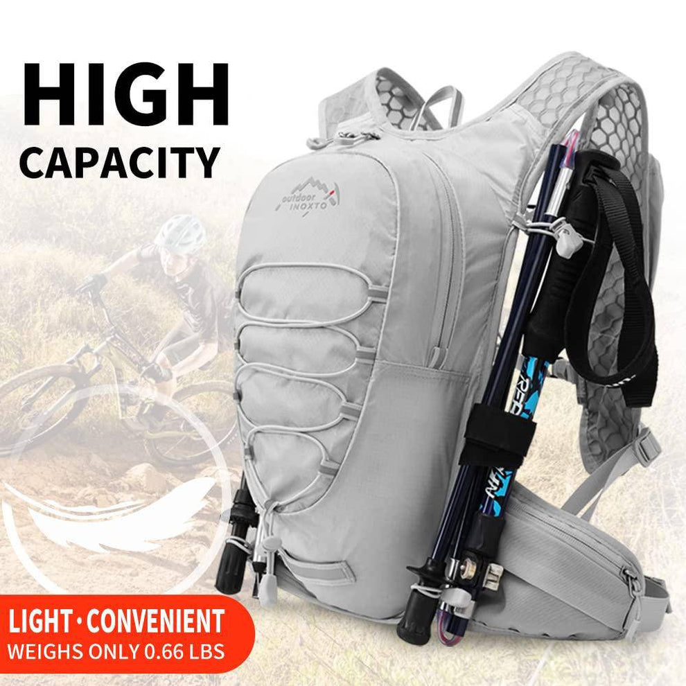 Trekking pole retention straps and external elastic cord