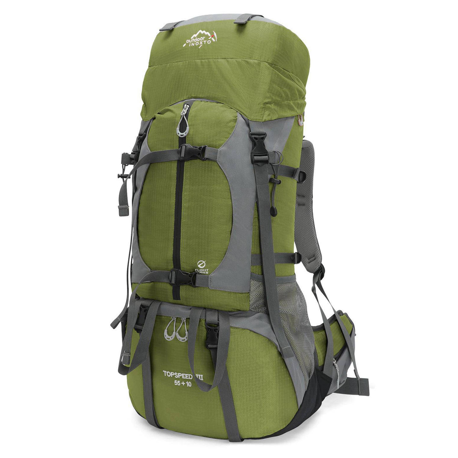 INOXTO 65/85L Lightweight Internal Frame Hiking Backpack for Men Women - OUTDOOR INOXTO