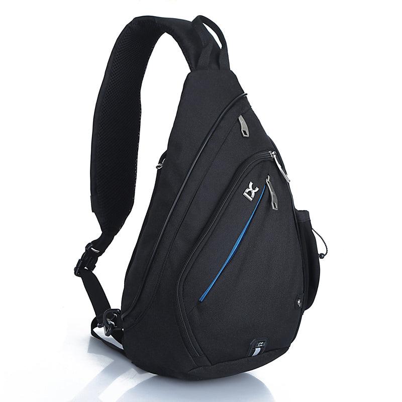 crossbody travel bag with bottle holder nylon INOXTO Sling Bag for Men and Women, Chest Bag Crossbody Daypack for Hiking, Pickleball Bag with Water Bottle Holder for Tennis, Pickleball Racket |