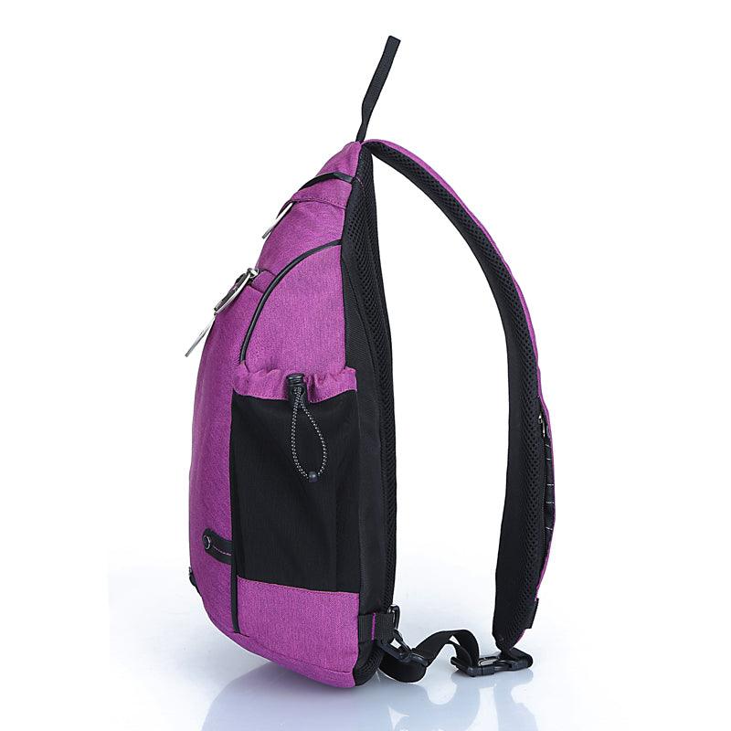 INOXTO Sling Bag for Men and Women, Chest Bag Crossbody Daypack for Hiking, Pickleball Bag with Water Bottle Holder for Tennis, Pickleball Racket