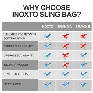 INOXTO Sling Bag for Men and Women, Chest Bag - OUTDOOR INOXTO